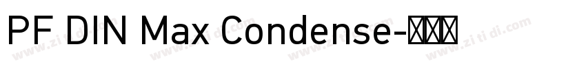 PF DIN Max Condense字体转换